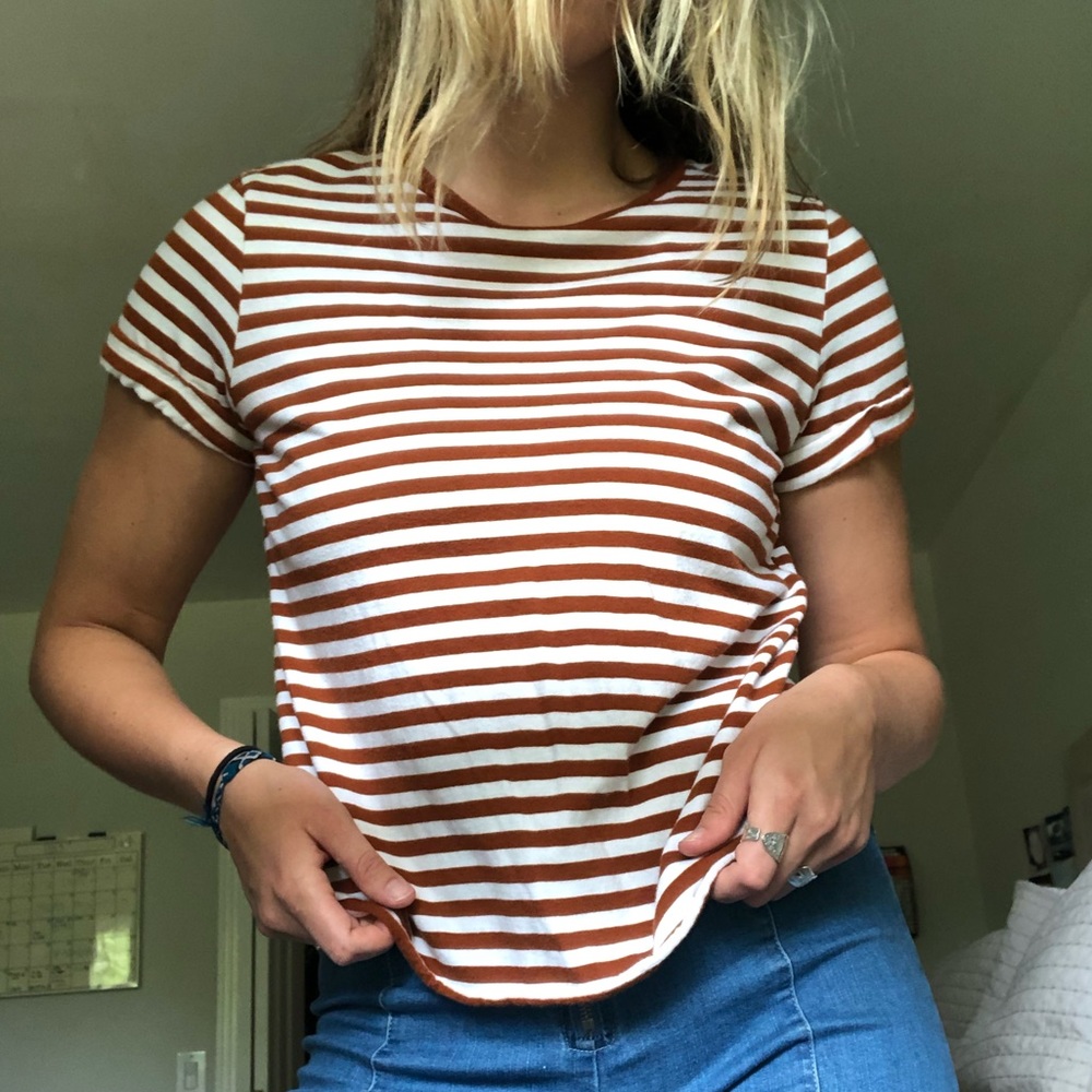 Brown Striped Shirt